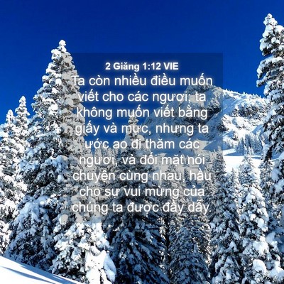 Picture 04 - 2 Giăng 1:12 VIE - Ta còn nhiều điều muốn viết cho các - Bible Verse Picture