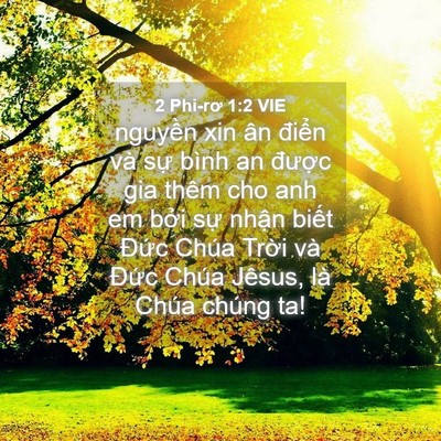 Picture 04 - 2 Phi-rơ 1:2 VIE - nguyền xin ân điển và sự bình an - Bible Verse Picture