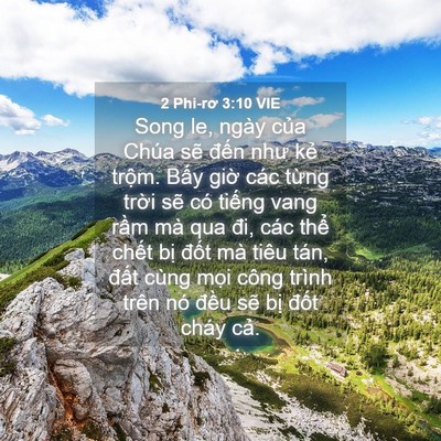 Picture 04 - 2 Phi-rơ 3:10 VIE - Song le, ngày của Chúa sẽ đến như kẻ - Bible Verse Picture