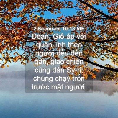Picture 04 - 2 Sa-mu-ên 10:13 VIE - Đoạn, Giô-áp với quân lính theo người - Bible Verse Picture