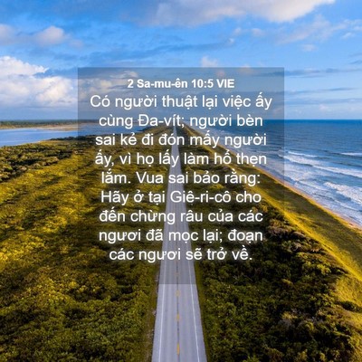 Picture 04 - 2 Sa-mu-ên 10:5 VIE - Có người thuật lại việc ấy cùng - Bible Verse Picture
