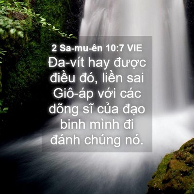 Picture 04 - 2 Sa-mu-ên 10:7 VIE - Đa-vít hay được điều đó, liền sai - Bible Verse Picture