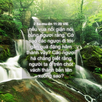Picture 04 - 2 Sa-mu-ên 11:20 VIE - nếu vua nổi giận nói cùng ngươi rằng: - Bible Verse Picture
