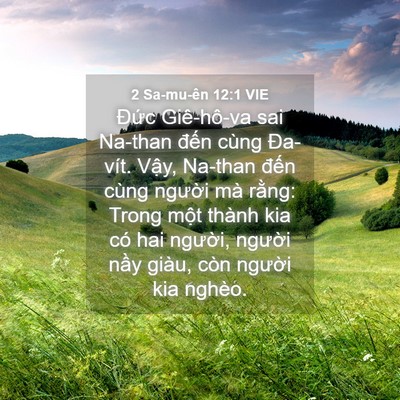 Picture 04 - 2 Sa-mu-ên 12:1 VIE - Đức Giê-hô-va sai Na-than đến cùng - Bible Verse Picture