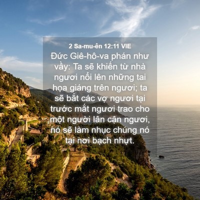 Picture 04 - 2 Sa-mu-ên 12:11 VIE - Đức Giê-hô-va phán như vầy: Ta sẽ - Bible Verse Picture