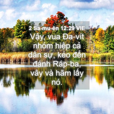Picture 04 - 2 Sa-mu-ên 12:29 VIE - Vậy, vua Đa-vít nhóm hiệp cả dân sự, - Bible Verse Picture