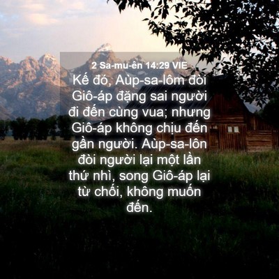 Picture 04 - 2 Sa-mu-ên 14:29 VIE - Kế đó, Aùp-sa-lôm đòi Giô-áp đặng - Bible Verse Picture