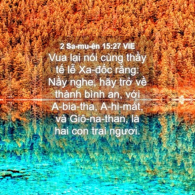 Picture 04 - 2 Sa-mu-ên 15:27 VIE - Vua lại nói cùng thầy tế lễ Xa-đốc - Bible Verse Picture
