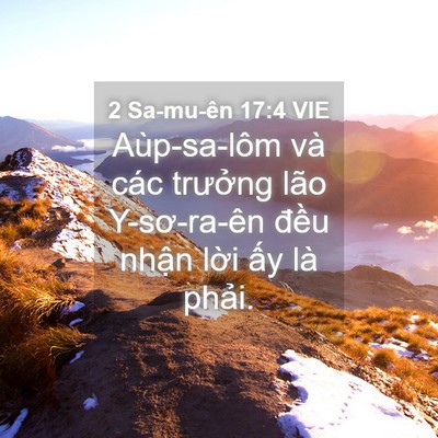 Picture 04 - 2 Sa-mu-ên 17:4 VIE - Aùp-sa-lôm và các trưởng lão Y-sơ-ra-ên - Bible Verse Picture