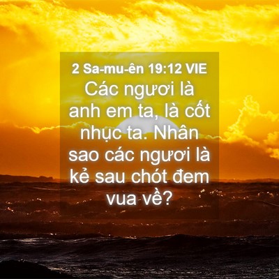 Picture 04 - 2 Sa-mu-ên 19:12 VIE - Các ngươi là anh em ta, là cốt nhục ta. - Bible Verse Picture