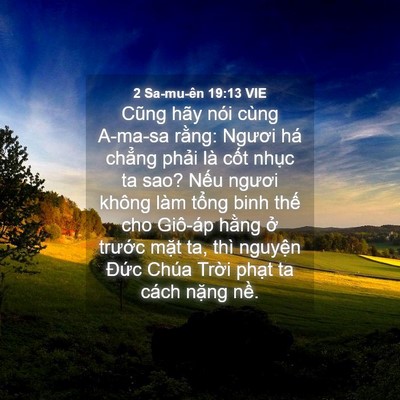 Picture 04 - 2 Sa-mu-ên 19:13 VIE - Cũng hãy nói cùng A-ma-sa rằng: Ngươi há - Bible Verse Picture