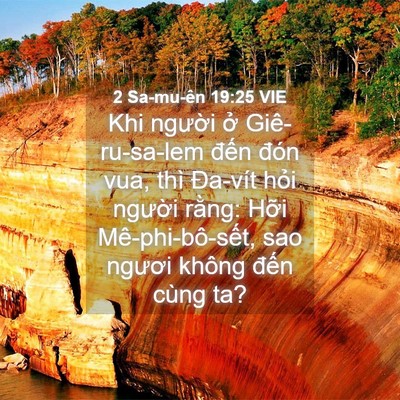 Picture 04 - 2 Sa-mu-ên 19:25 VIE - Khi người ở Giê-ru-sa-lem đến đón vua, - Bible Verse Picture