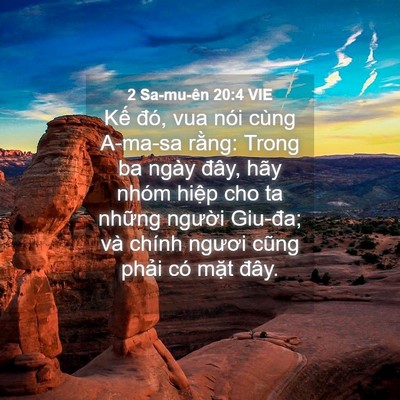 Picture 04 - 2 Sa-mu-ên 20:4 VIE - Kế đó, vua nói cùng A-ma-sa rằng: Trong - Bible Verse Picture