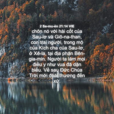 Picture 04 - 2 Sa-mu-ên 21:14 VIE - chôn nó với hài cốt của Sau-lơ và - Bible Verse Picture