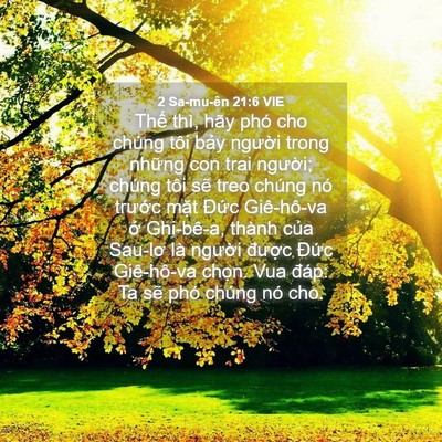 Picture 04 - 2 Sa-mu-ên 21:6 VIE - Thế thì, hãy phó cho chúng tôi bảy - Bible Verse Picture
