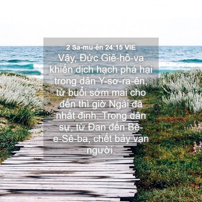 Picture 04 - 2 Sa-mu-ên 24:15 VIE - Vậy, Đức Giê-hô-va khiến dịch hạch - Bible Verse Picture