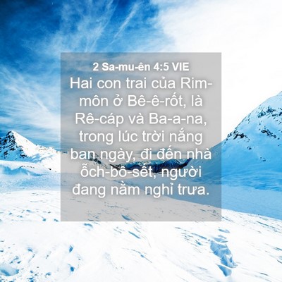Picture 04 - 2 Sa-mu-ên 4:5 VIE - Hai con trai của Rim-môn ở Bê-ê-rốt, là - Bible Verse Picture