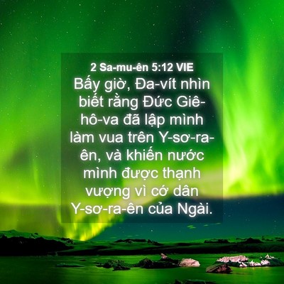 Picture 04 - 2 Sa-mu-ên 5:12 VIE - Bấy giờ, Đa-vít nhìn biết rằng Đức - Bible Verse Picture
