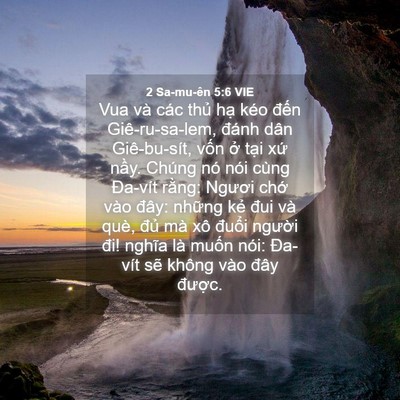 Picture 04 - 2 Sa-mu-ên 5:6 VIE - Vua và các thủ hạ kéo đến - Bible Verse Picture