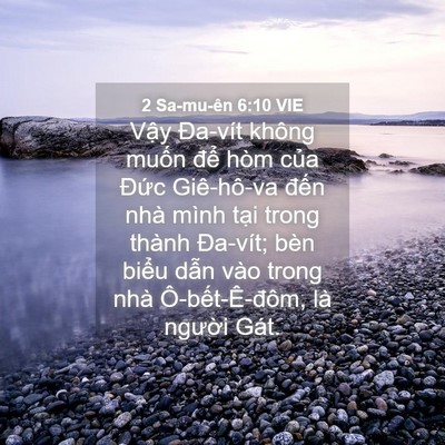 Picture 04 - 2 Sa-mu-ên 6:10 VIE - Vậy Đa-vít không muốn để hòm của - Bible Verse Picture