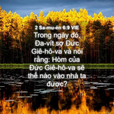 Picture 04 - 2 Sa-mu-ên 6:9 VIE - Trong ngày đó, Đa-vít sợ Đức - Bible Verse Picture