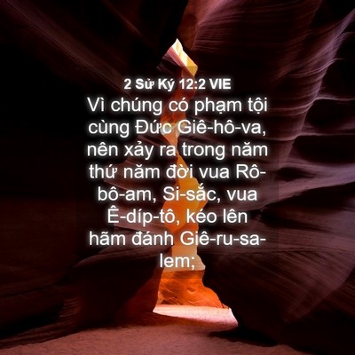 Picture 04 - 2 Sử Ký 12:2 VIE - Vì chúng có phạm tội cùng Đức - Bible Verse Picture