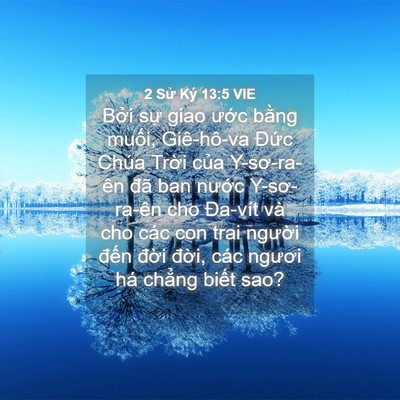 Picture 04 - 2 Sử Ký 13:5 VIE - Bởi sự giao ước bằng muối, Giê-hô-va - Bible Verse Picture