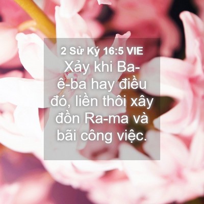 Picture 04 - 2 Sử Ký 16:5 VIE - Xảy khi Ba-ê-ba hay điều đó, liền thôi - Bible Verse Picture