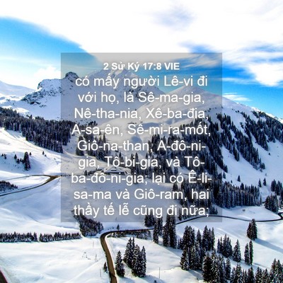 Picture 04 - 2 Sử Ký 17:8 VIE - có mấy người Lê-vi đi với họ, là - Bible Verse Picture