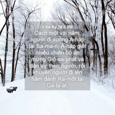 Picture 04 - 2 Sử Ký 18:2 VIE - Cách một vài năm, người đi xuống - Bible Verse Picture