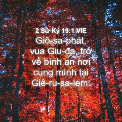 Picture 04 - 2 Sử Ký 19:1 VIE - Giô-sa-phát, vua Giu-đa, trở về bình an - Bible Verse Picture