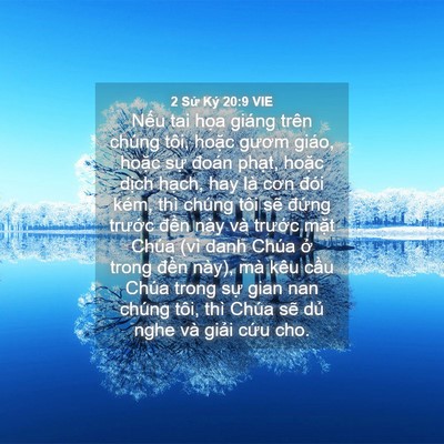 Picture 04 - 2 Sử Ký 20:9 VIE - Nếu tai họa giáng trên chúng tôi, hoặc - Bible Verse Picture