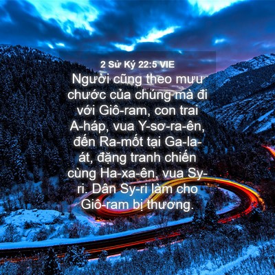 Picture 04 - 2 Sử Ký 22:5 VIE - Người cũng theo mưu chước của chúng - Bible Verse Picture