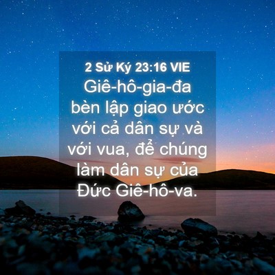 Picture 04 - 2 Sử Ký 23:16 VIE - Giê-hô-gia-đa bèn lập giao ước với - Bible Verse Picture
