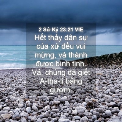 Picture 04 - 2 Sử Ký 23:21 VIE - Hết thảy dân sự của xứ đều vui - Bible Verse Picture