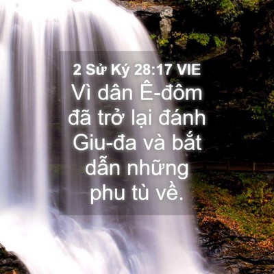 Picture 04 - 2 Sử Ký 28:17 VIE - Vì dân Ê-đôm đã trở lại đánh Giu-đa - Bible Verse Picture