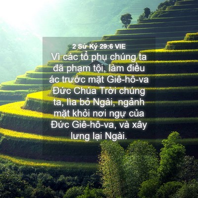 Picture 04 - 2 Sử Ký 29:6 VIE - Vì các tổ phụ chúng ta đã phạm tội, - Bible Verse Picture