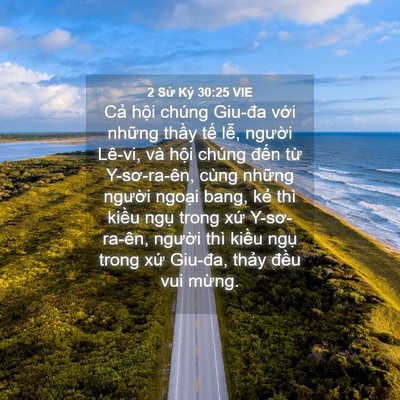 Picture 04 - 2 Sử Ký 30:25 VIE - Cả hội chúng Giu-đa với những thầy - Bible Verse Picture