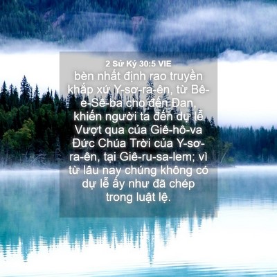 Picture 04 - 2 Sử Ký 30:5 VIE - bèn nhất định rao truyền khắp xứ - Bible Verse Picture