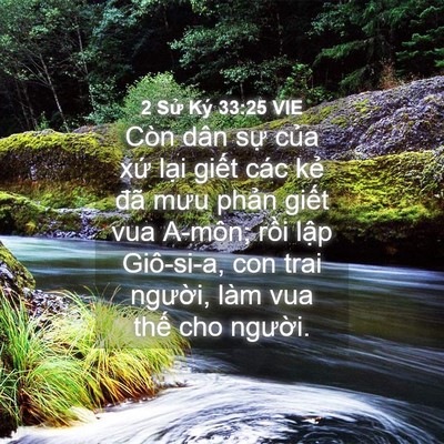 Picture 04 - 2 Sử Ký 33:25 VIE - Còn dân sự của xứ lại giết các kẻ - Bible Verse Picture
