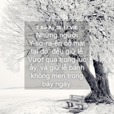 Picture 04 - 2 Sử Ký 35:17 VIE - Những người Y-sơ-ra-ên có mặt tại - Bible Verse Picture