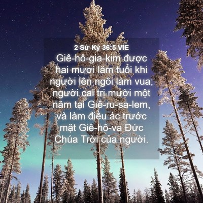 Picture 04 - 2 Sử Ký 36:5 VIE - Giê-hô-gia-kim được hai mươi lăm tuổi - Bible Verse Picture
