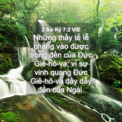 Picture 04 - 2 Sử Ký 7:2 VIE - Những thầy tế lễ chẳng vào được - Bible Verse Picture