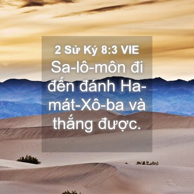 Picture 04 - 2 Sử Ký 8:3 VIE - Sa-lô-môn đi đến đánh Ha-mát-Xô-ba và - Bible Verse Picture