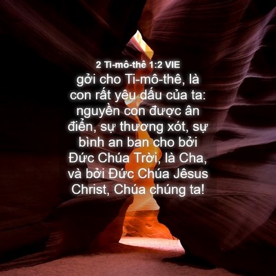Picture 04 - 2 Ti-mô-thê 1:2 VIE - gởi cho Ti-mô-thê, là con rất yêu dấu - Bible Verse Picture