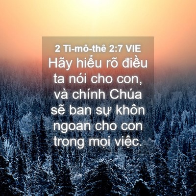 Picture 04 - 2 Ti-mô-thê 2:7 VIE - Hãy hiểu rõ điều ta nói cho con, và - Bible Verse Picture
