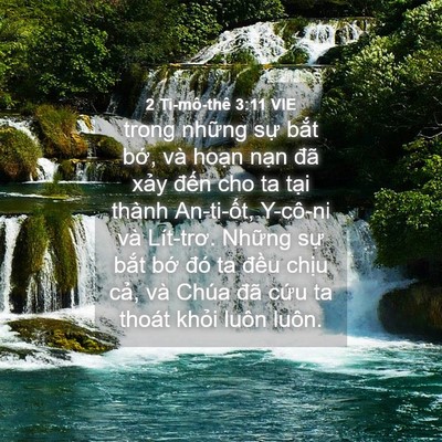 Picture 04 - 2 Ti-mô-thê 3:11 VIE - trong những sự bắt bớ, và hoạn nạn - Bible Verse Picture