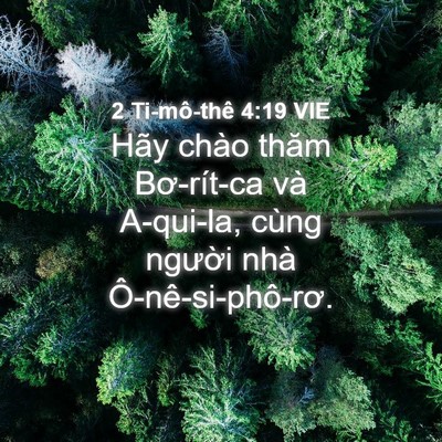 Picture 04 - 2 Ti-mô-thê 4:19 VIE - Hãy chào thăm Bơ-rít-ca và A-qui-la, cùng - Bible Verse Picture