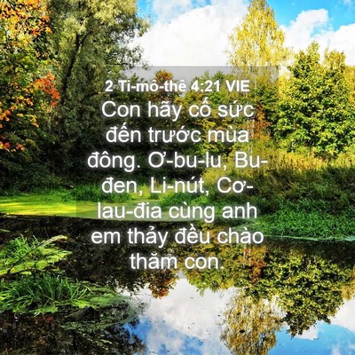 Picture 04 - 2 Ti-mô-thê 4:21 VIE - Con hãy cố sức đến trước mùa đông. - Bible Verse Picture
