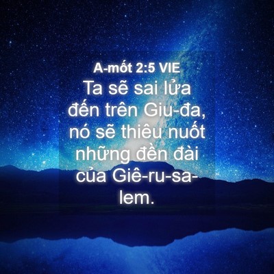Picture 04 - A-mốt 2:5 VIE - Ta sẽ sai lửa đến trên Giu-đa, nó sẽ - Bible Verse Picture